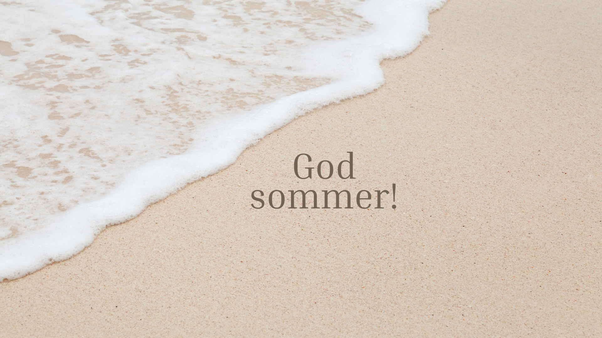 Beige White Minimalist Photo Beach Summer Desktop Wallpaper